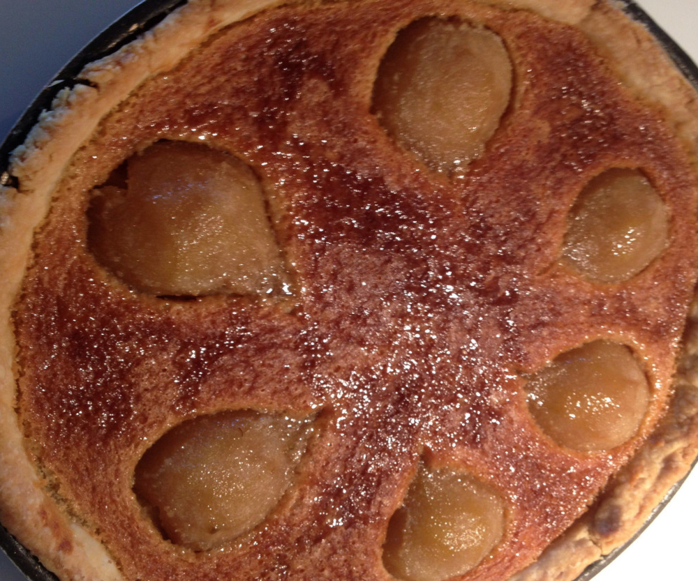 Tarte amandine aux poires