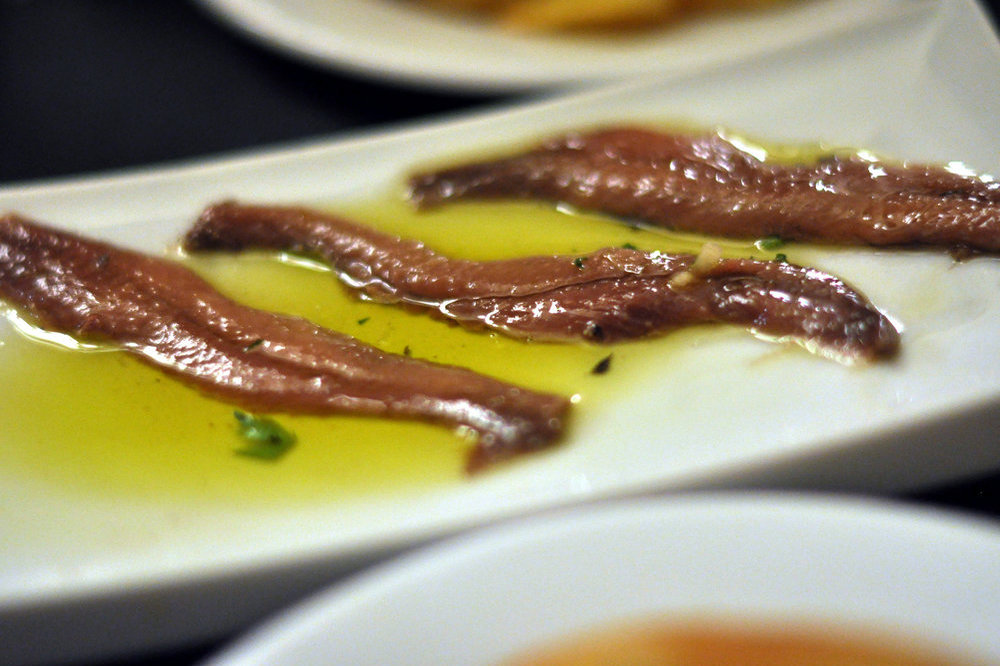 Anchois à l'huile d'olive