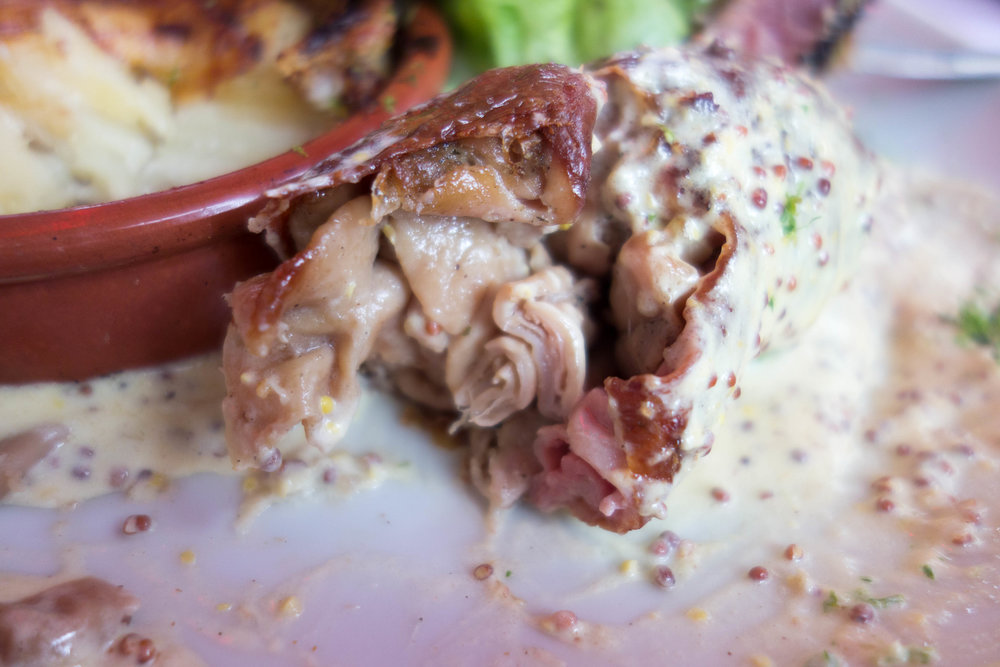 Andouillette à la sauce moutarde