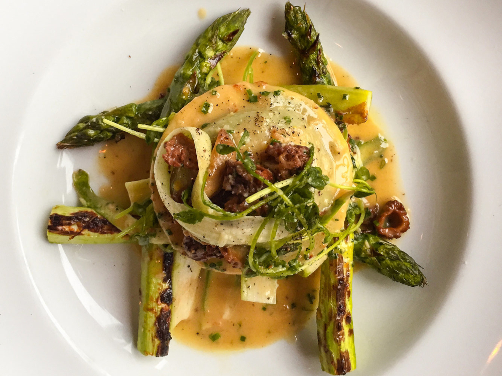 Asperges vertes au parmesan