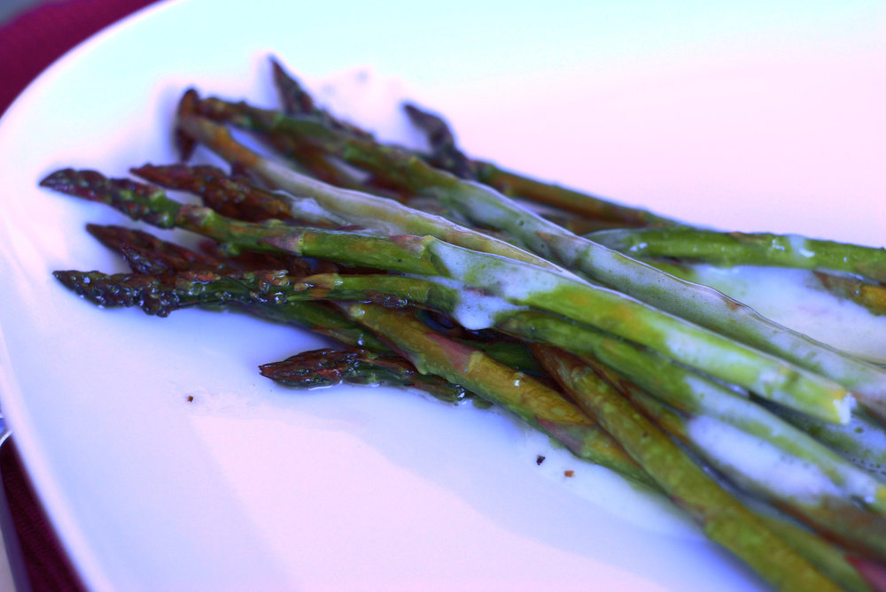 Asperges vertes sauce au beurre blanc