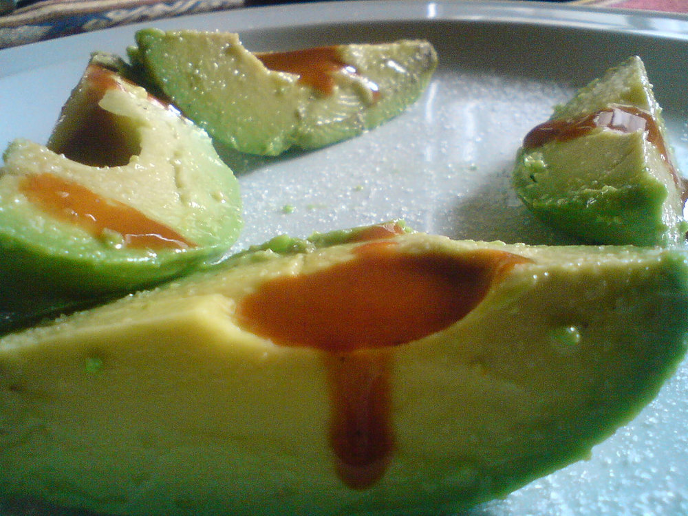 Aguacate con vinagreta