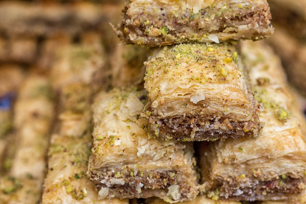 Baklava aux amandes et pistaches