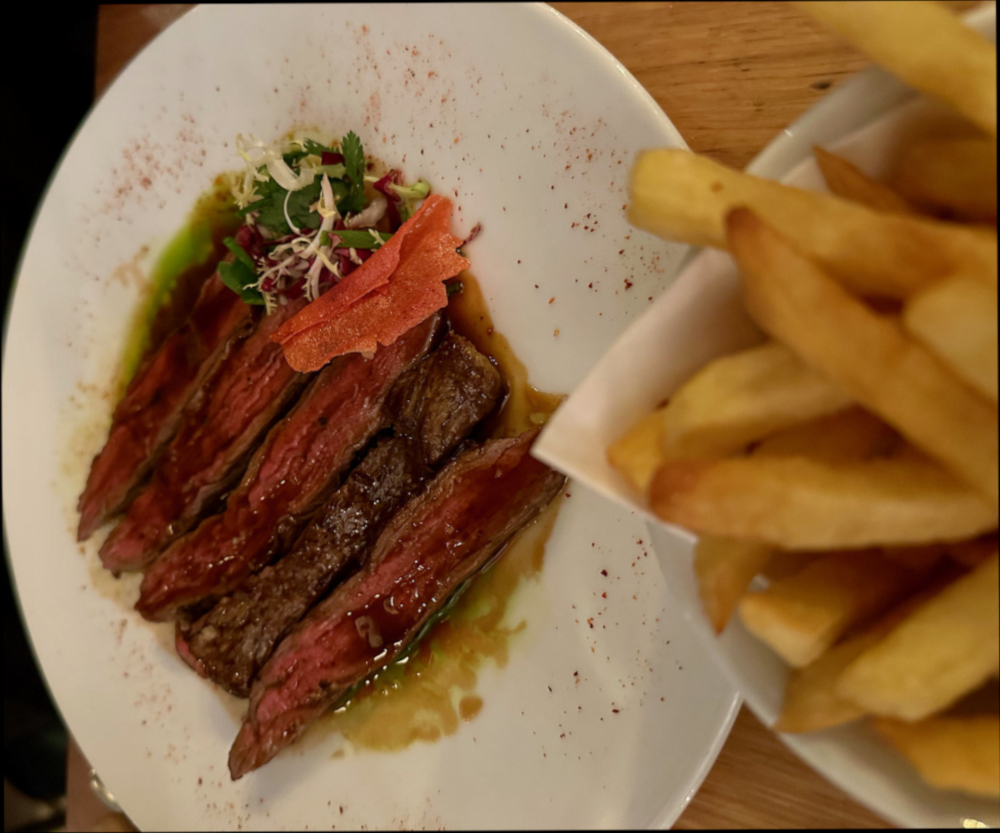 Bavette d'aloyau à l'échalote