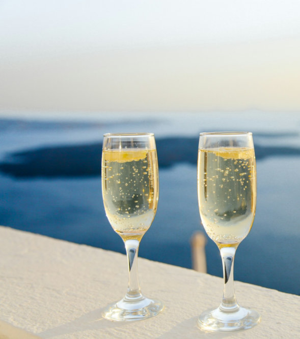 Champagne blanc demi-sec