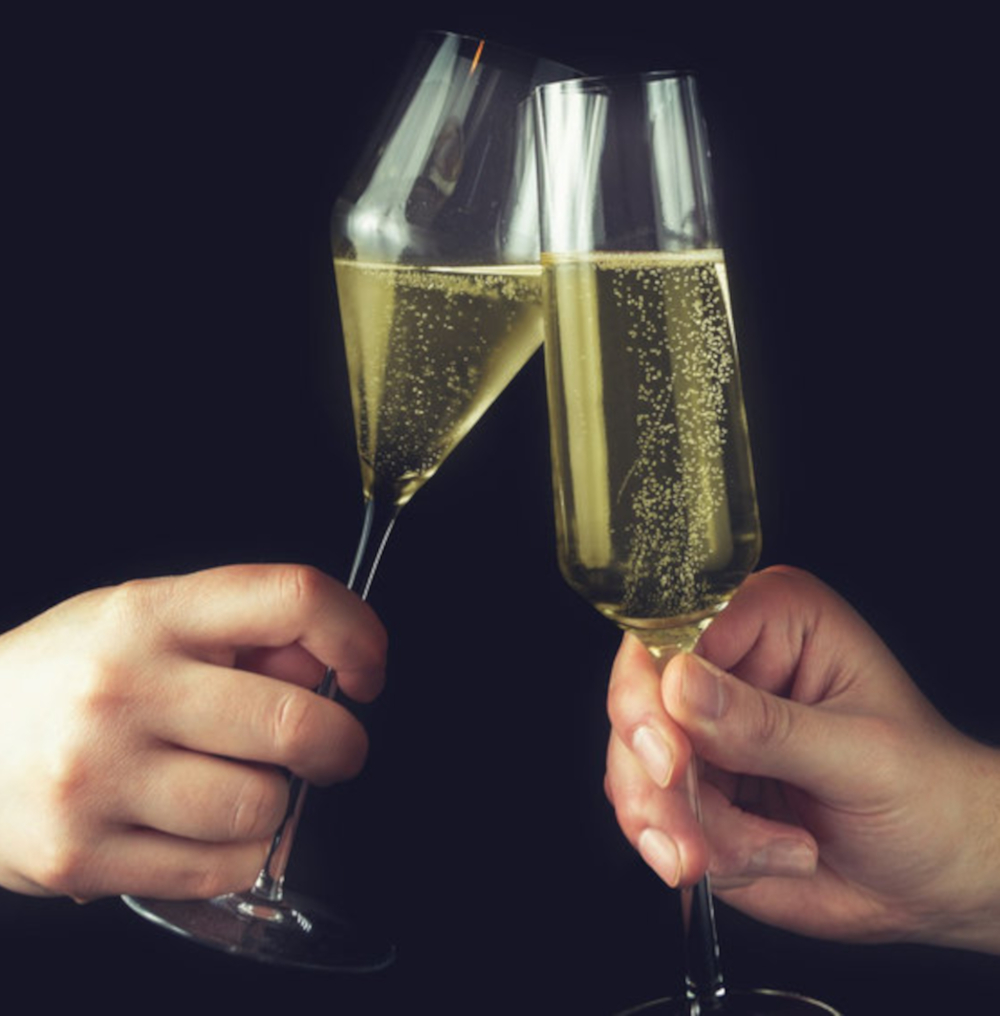 Champagne blanc de noirs sec