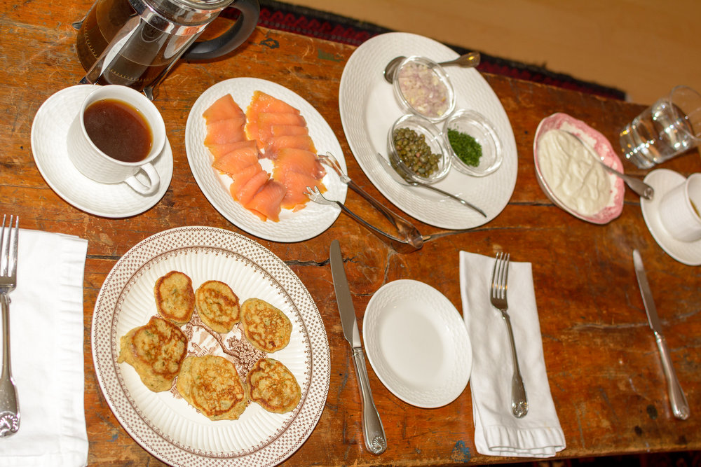 Blinis au tarama