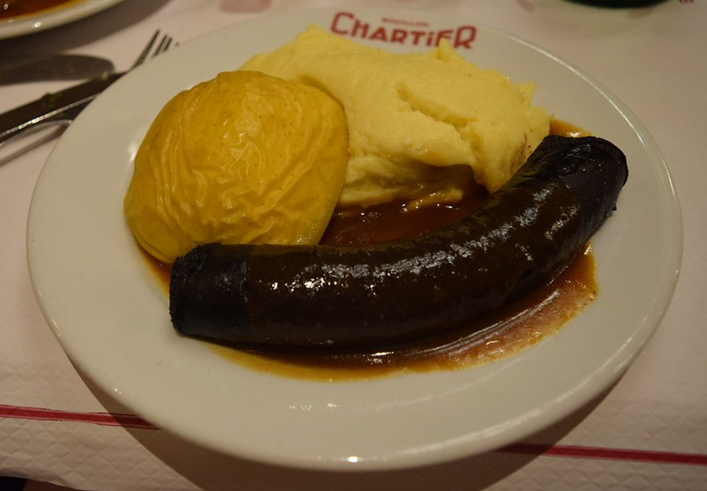 Boudin noir aux pommes et pommes de terre