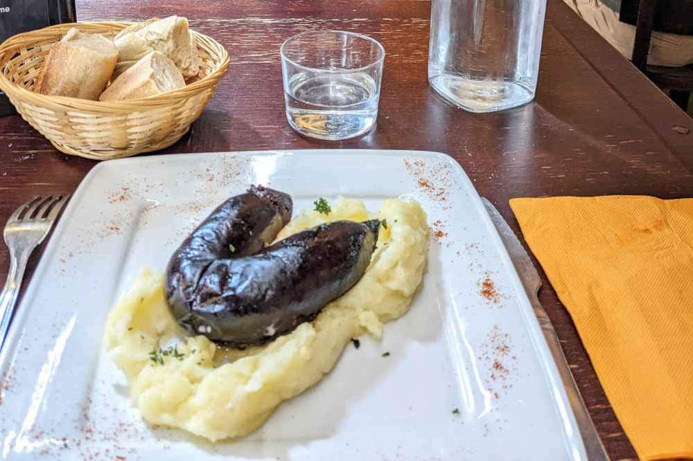 Boudin noir purée de pommes de terre