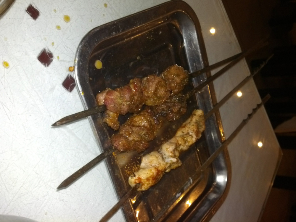Brochette d’agneau mariné aux épices