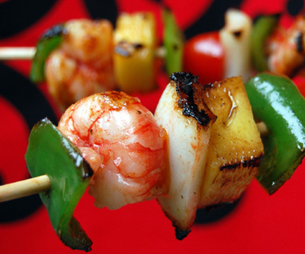 Brochette de fruits de mer