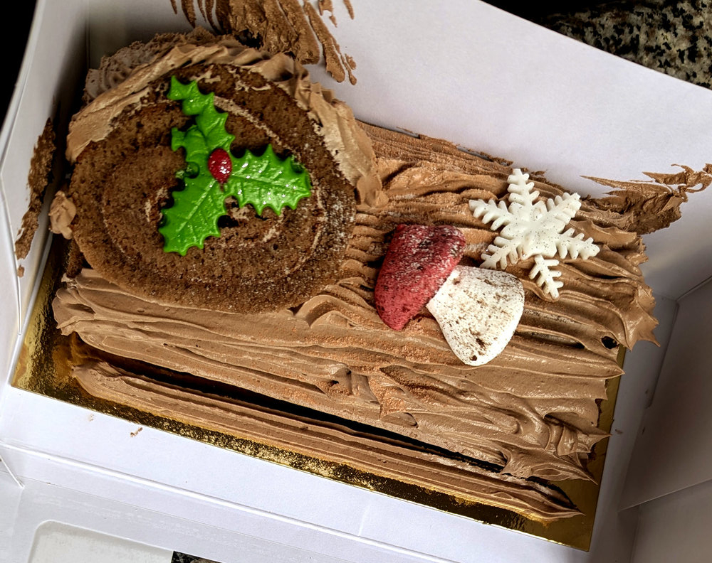 Bûche de Noël au caramel