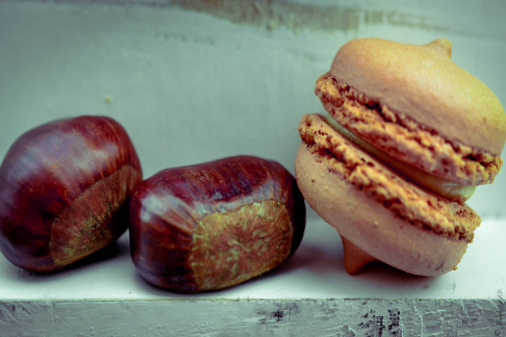 Caramel and chestnuts mousse