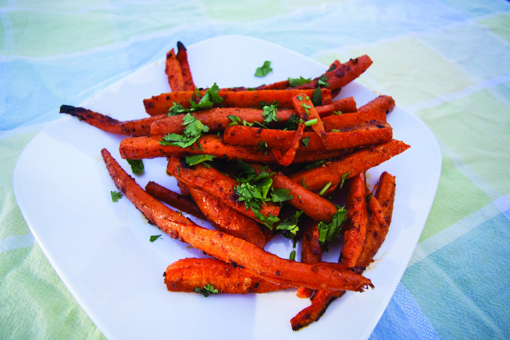 Carottes rôties au cumin