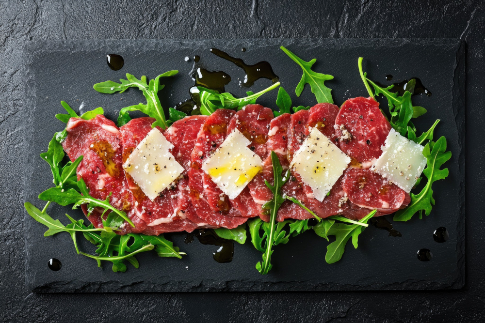 Carpaccio de bœuf au parmesan