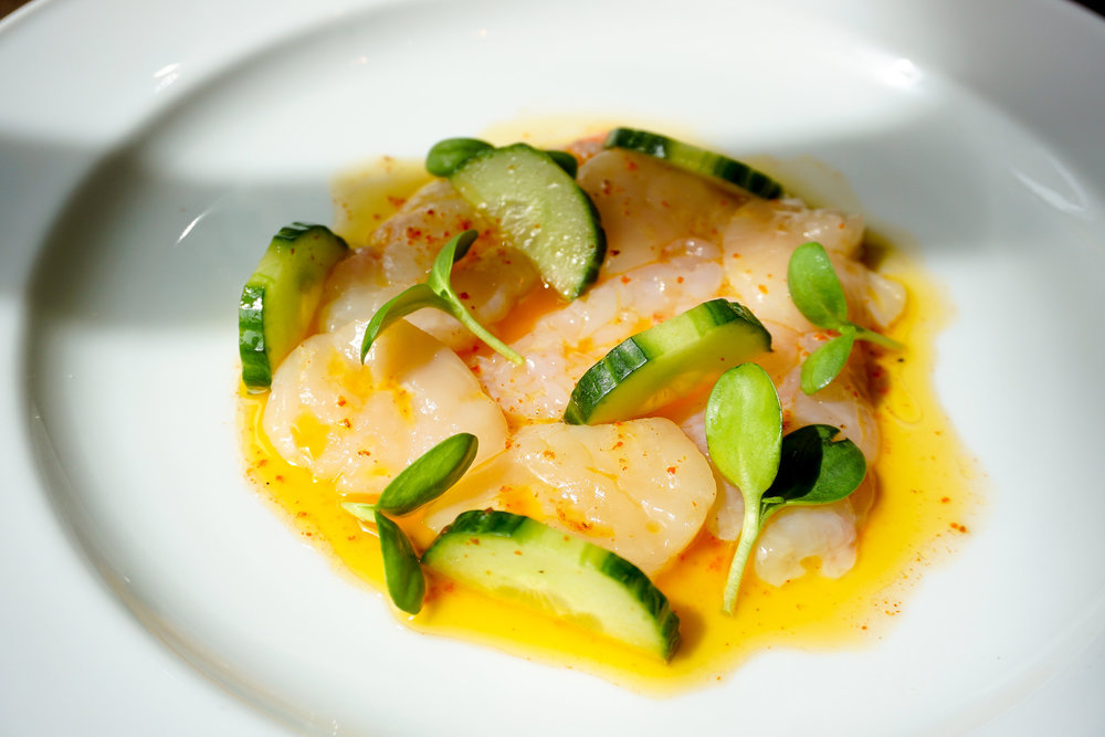 Carpaccio de coquilles Saint-Jacques au citron