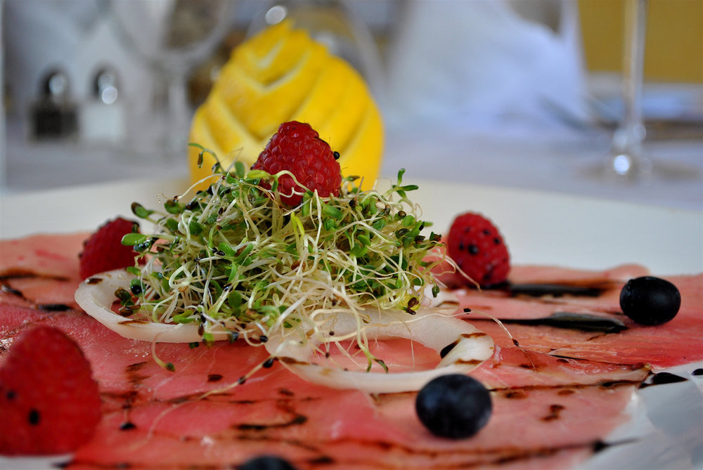 Carpaccio de thon rouge