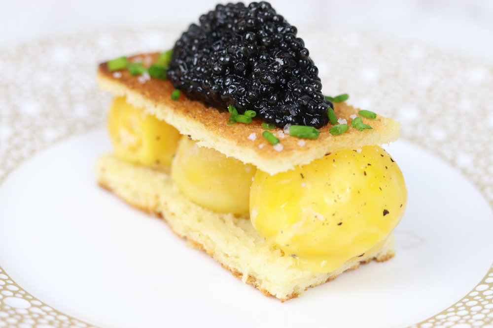Caviar y patatas