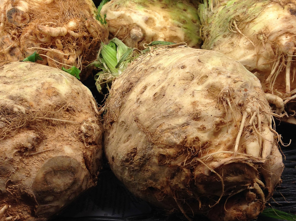 Celery root puree