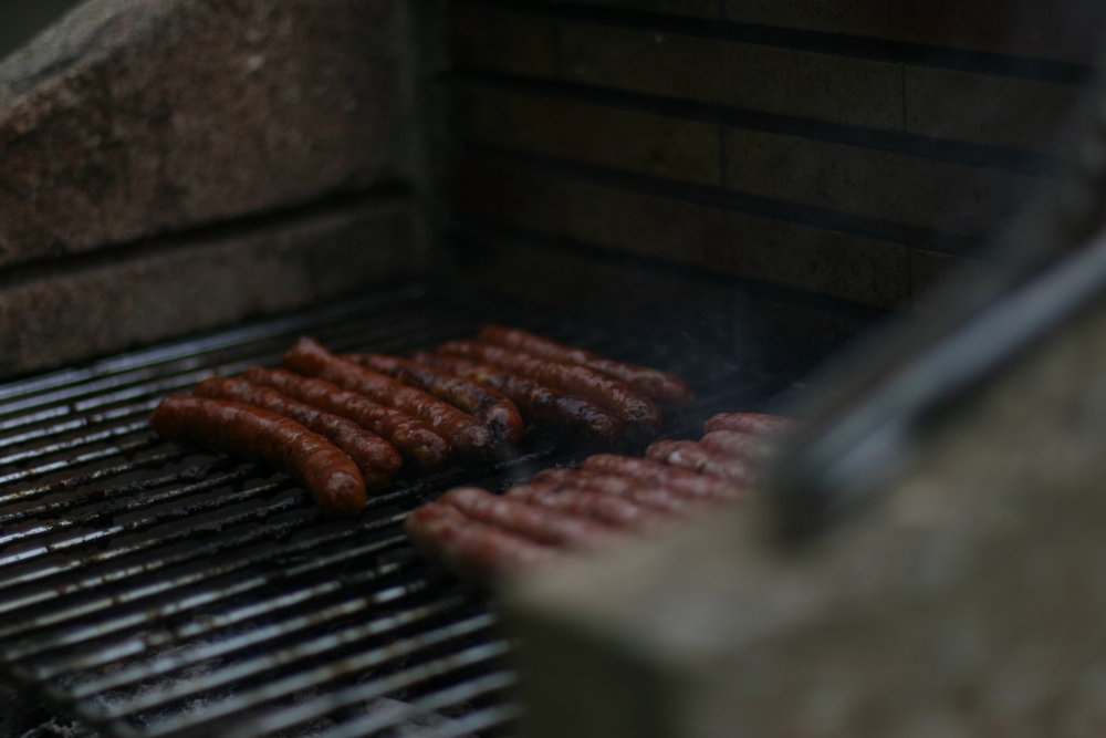 Chipolatas a la parrilla