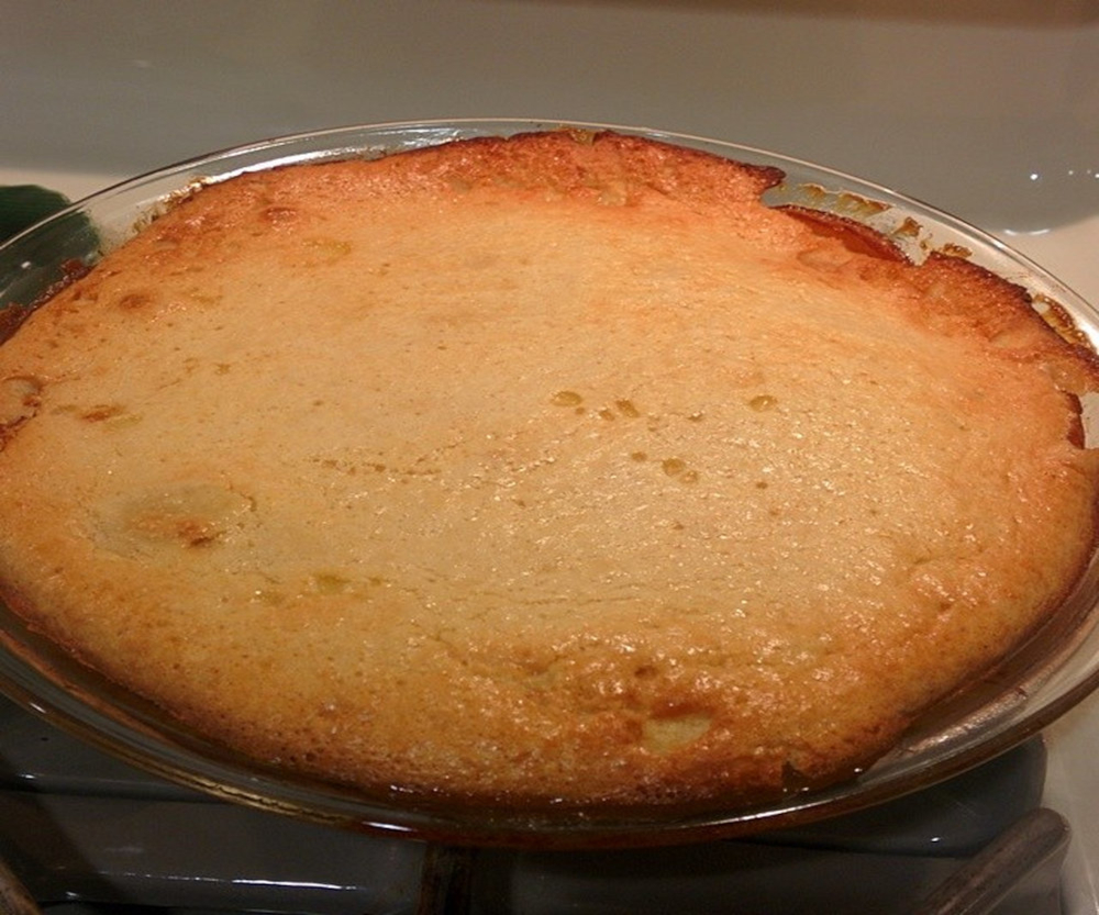 Clafoutís de melocotón