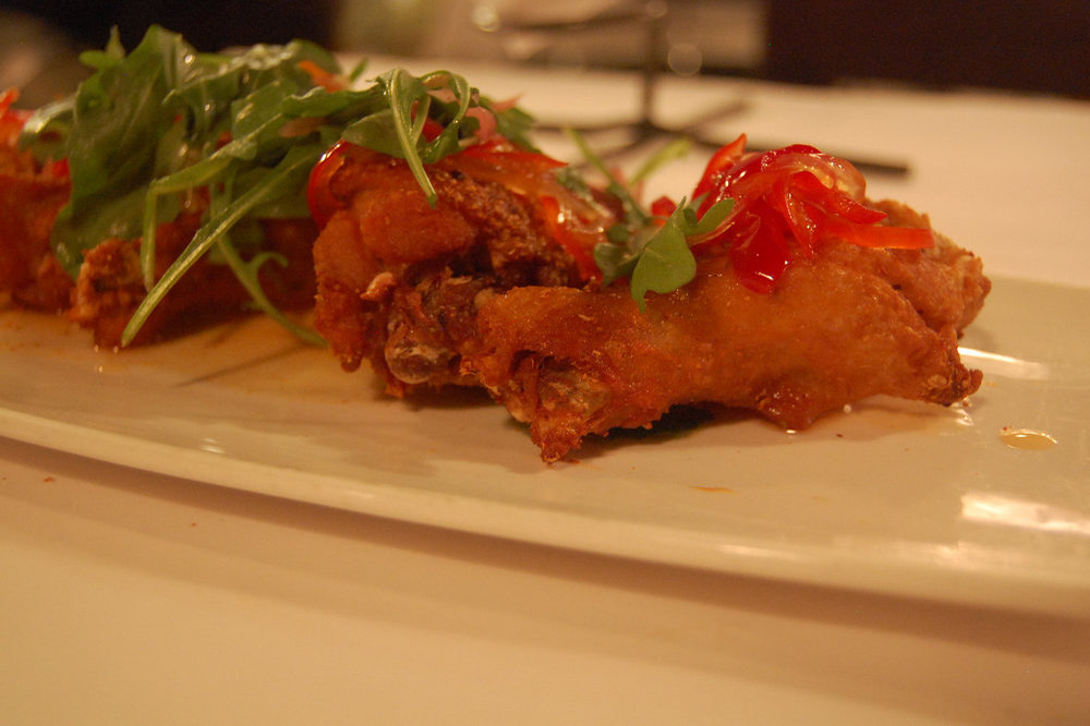 Duck manchon confit with red pepper