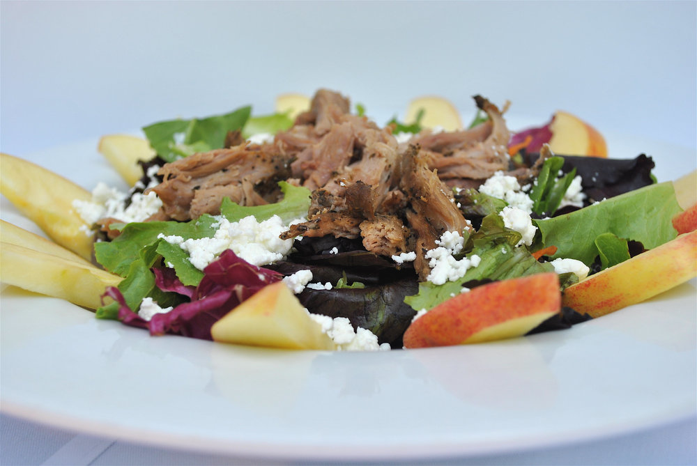 Confit de canard et salade verte