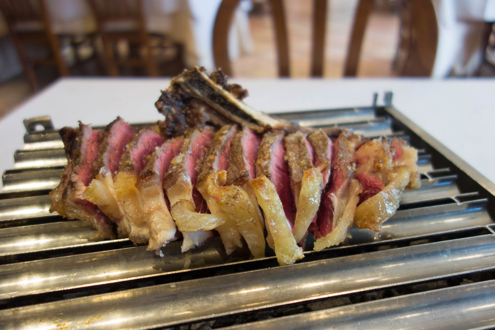 Côte de bœuf rôtie à la fleur de sel
