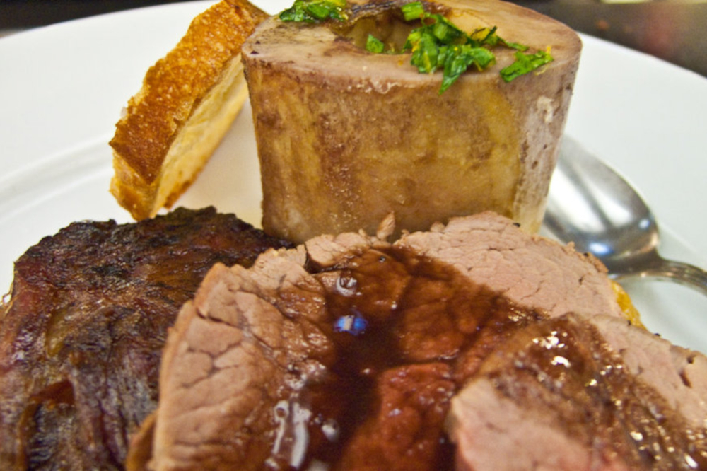Côte de bœuf à la moelle