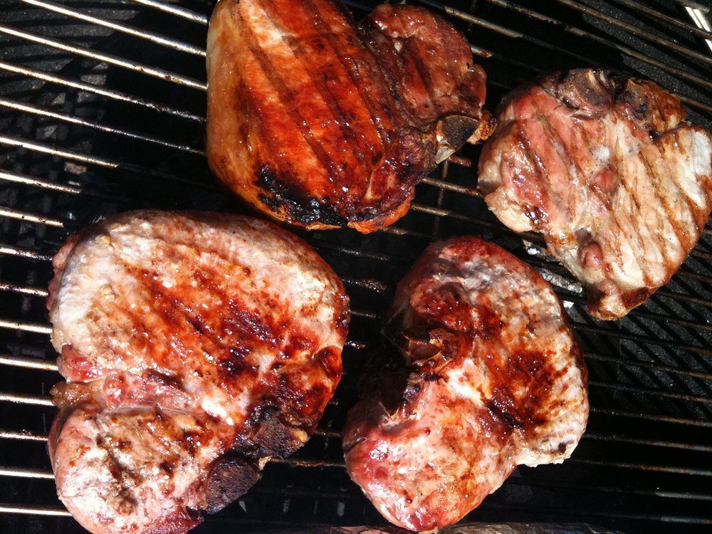 Côtelette de porc grillée