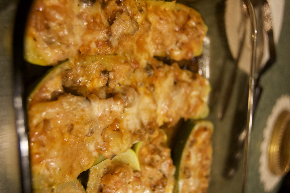 Calabacín relleno