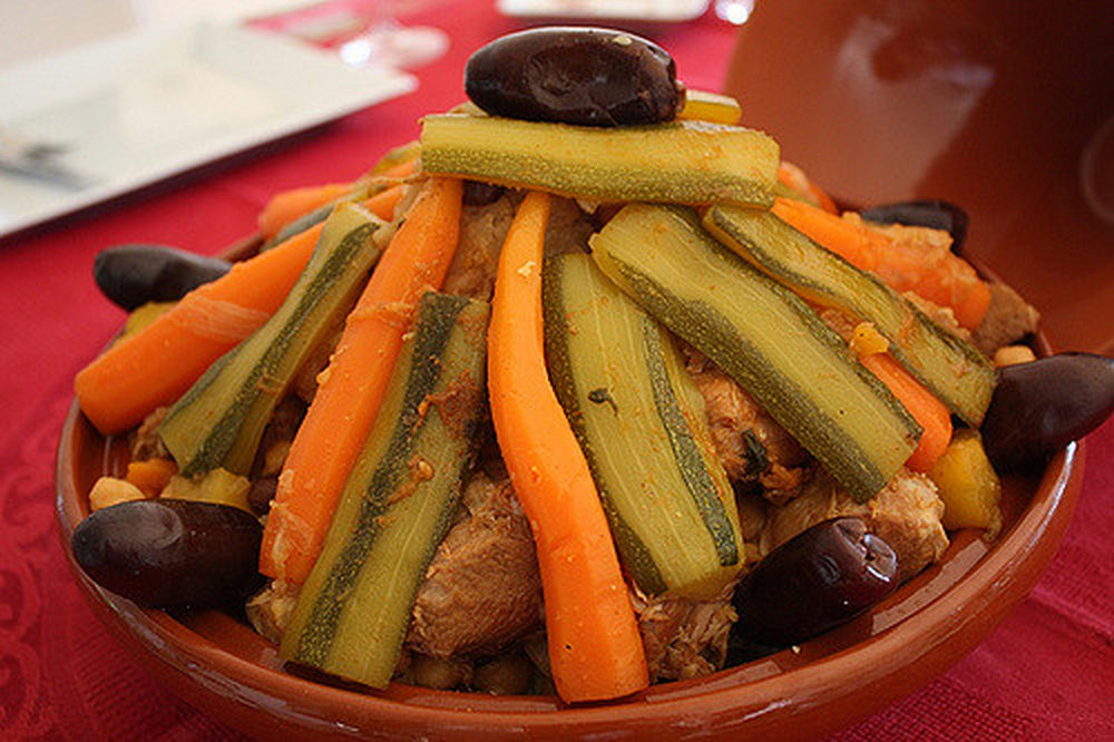 Salade de couscous et boulettes d'agneau