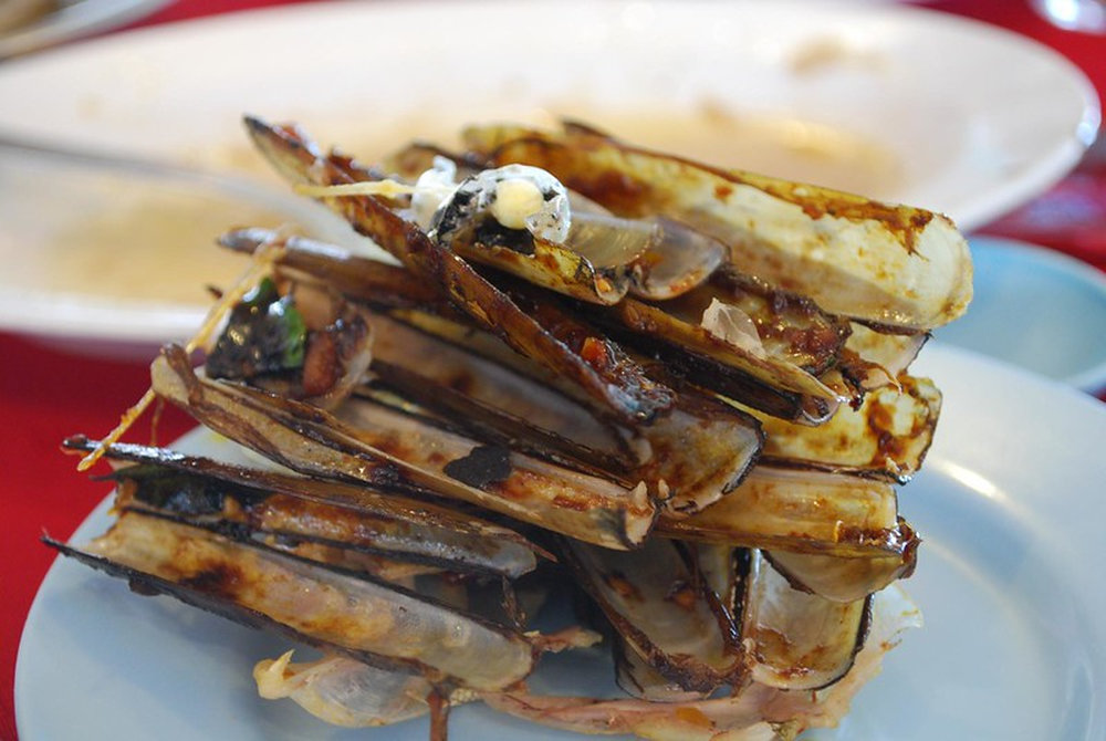 Couteaux à la plancha