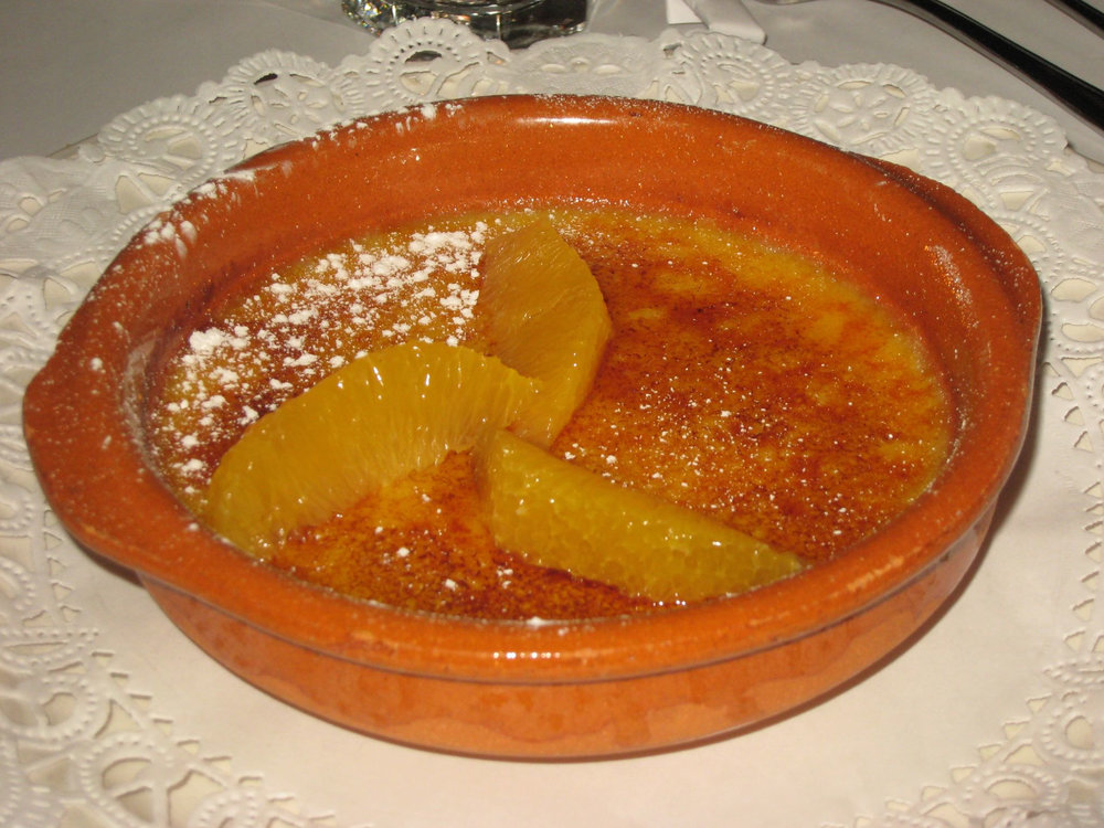 Crème brûlée à l'orange