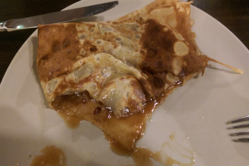Crêpe à la compote de pomme
