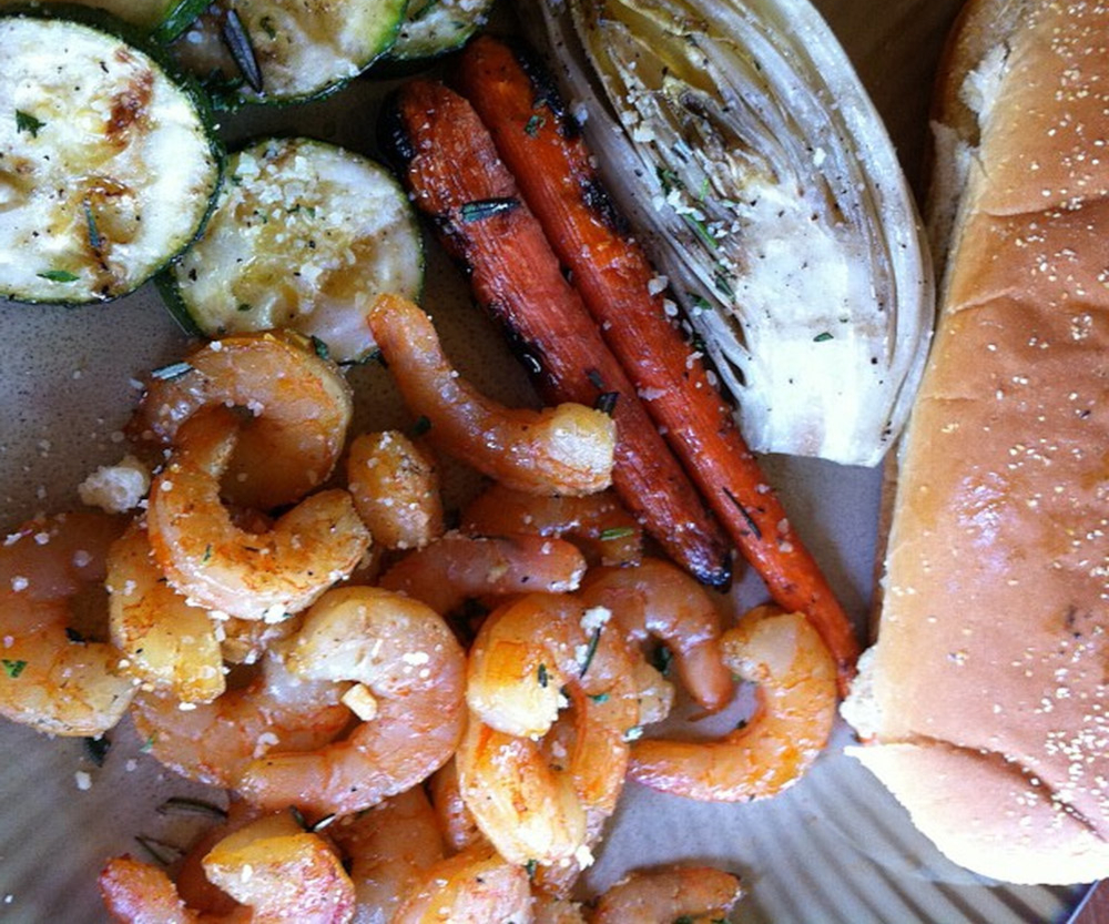 Crevettes grillées et épicées