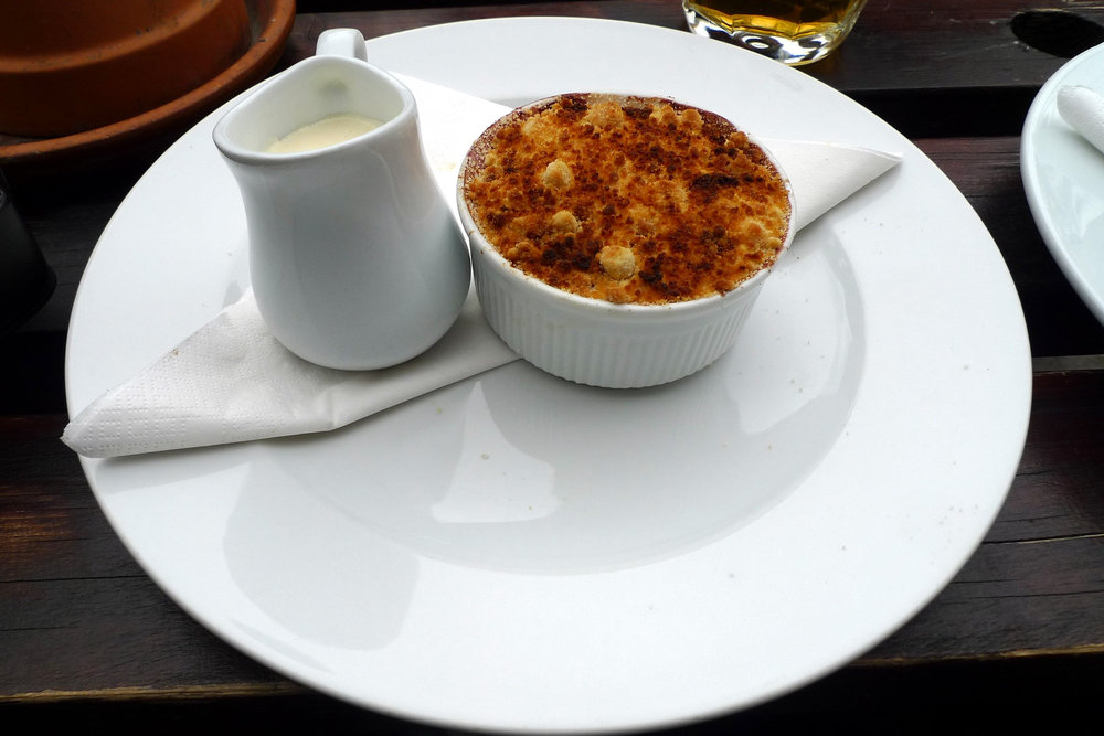 Blackberry crumble