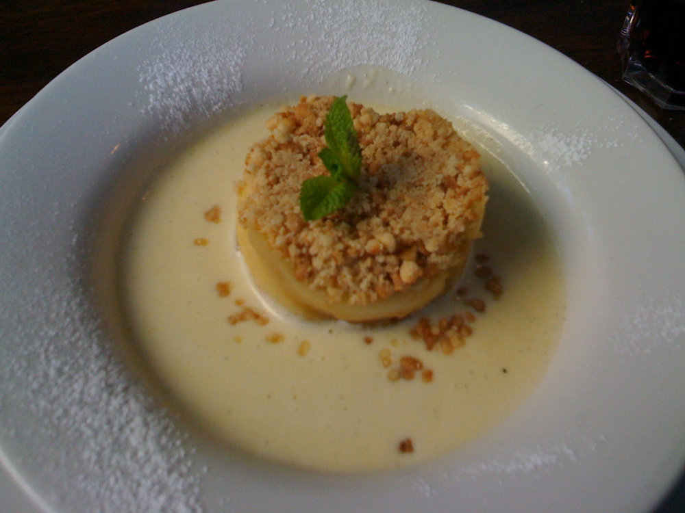Crumble à la pomme et aux épices