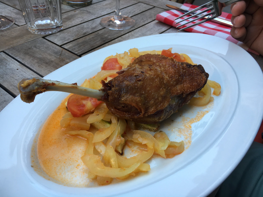 Cuisse de canard rôtie