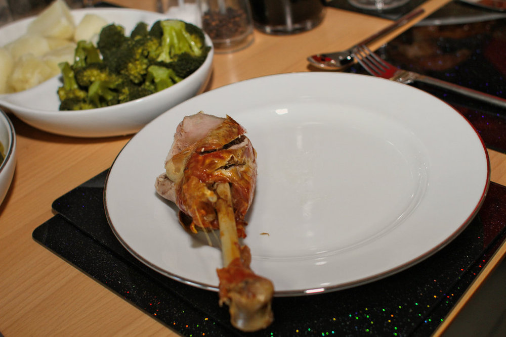 Cuisse de poulet fumée