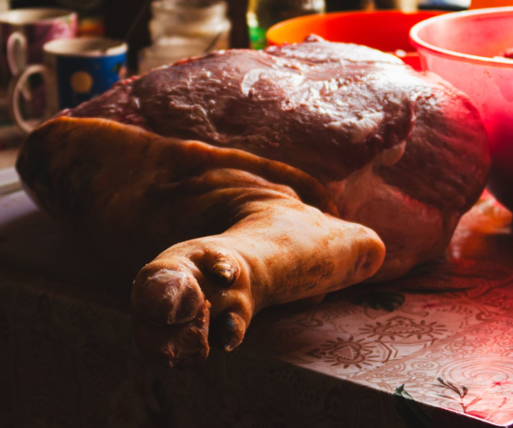 Cuissot de porc à l'ananas
