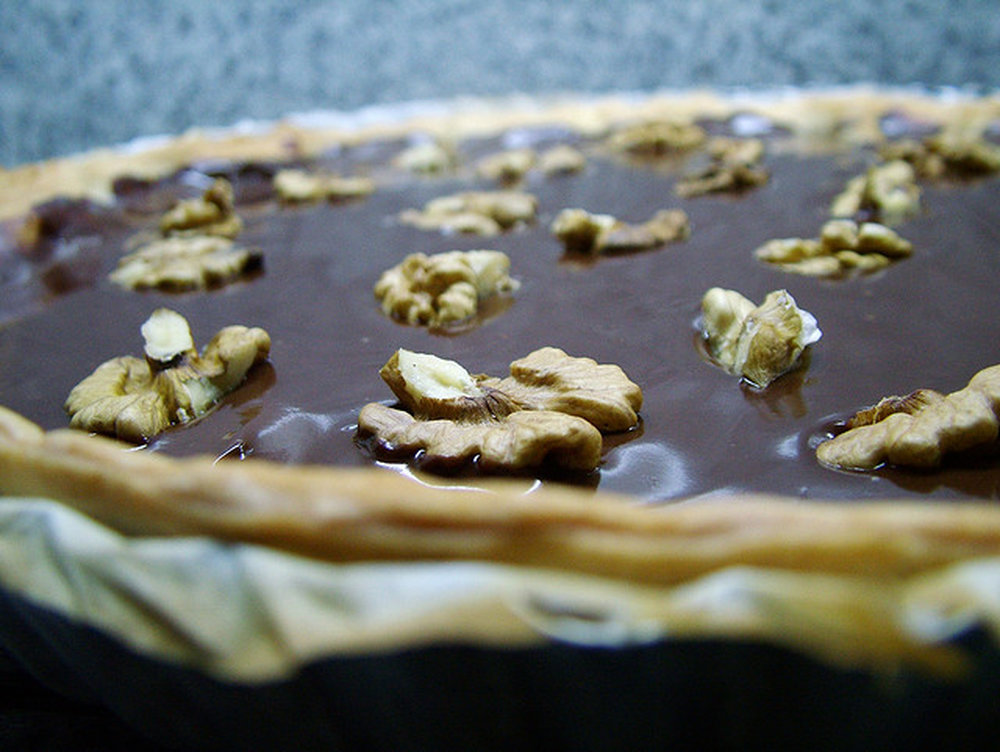 Gâteau au chocolat et aux noix