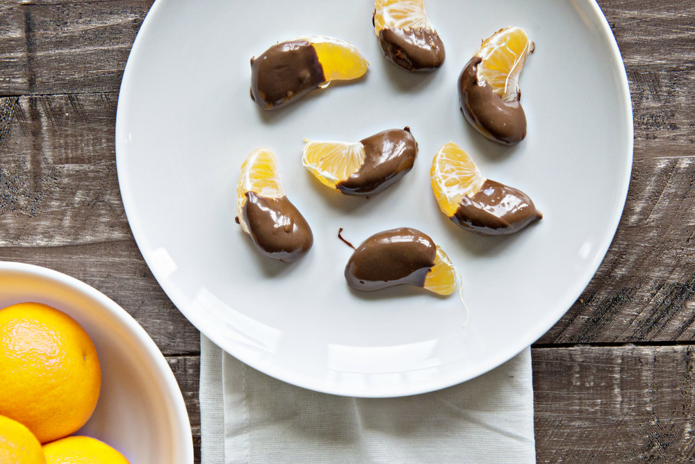 Dessert au chocolat et à l'orange