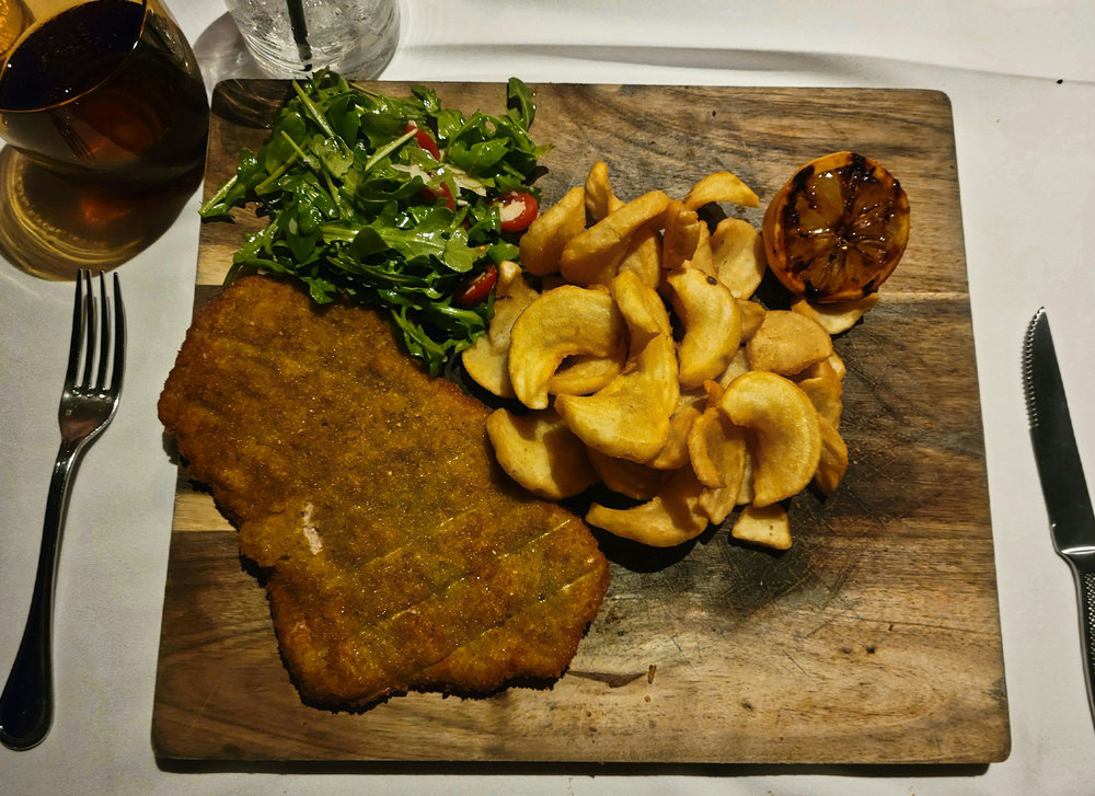Escalope de dinde panée