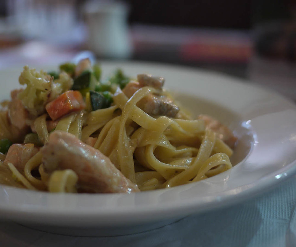Fettucine au saumon