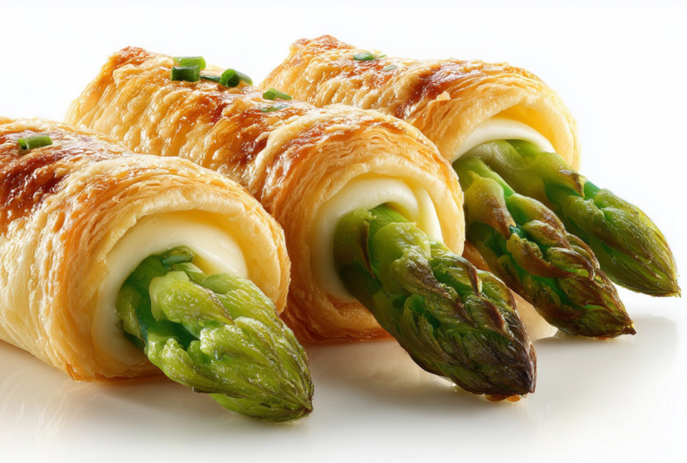 Asparagus puff pastry