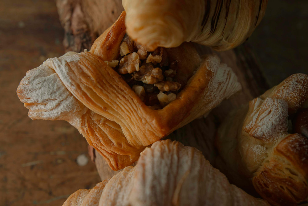Walnut puff pastry
