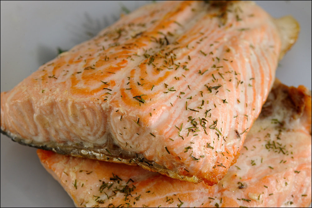 Pavé de saumon à l'unilatéral