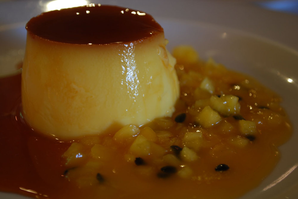 Flan de piña