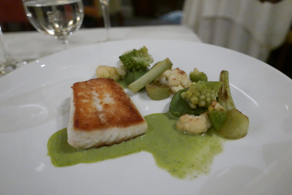 Filet de flétan sauce au persil